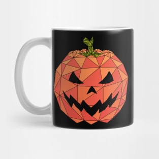 Geometric Halloween Pumpkin Mug